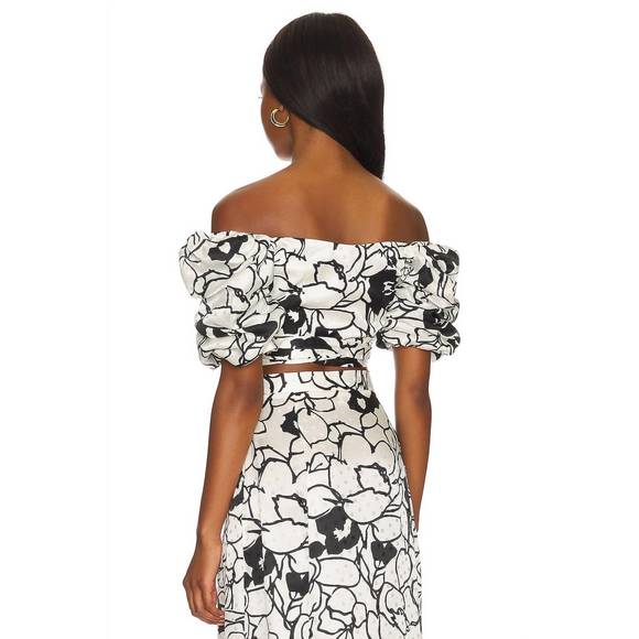 NEW RONNY KOBO zano top in floral noir print - Picture 3 of 4